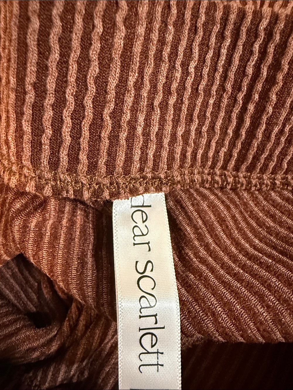 Cozy Cowl-Neck Knit Sweater & Wide-Leg Pants Set - Chocolate - Picture 8 of 9